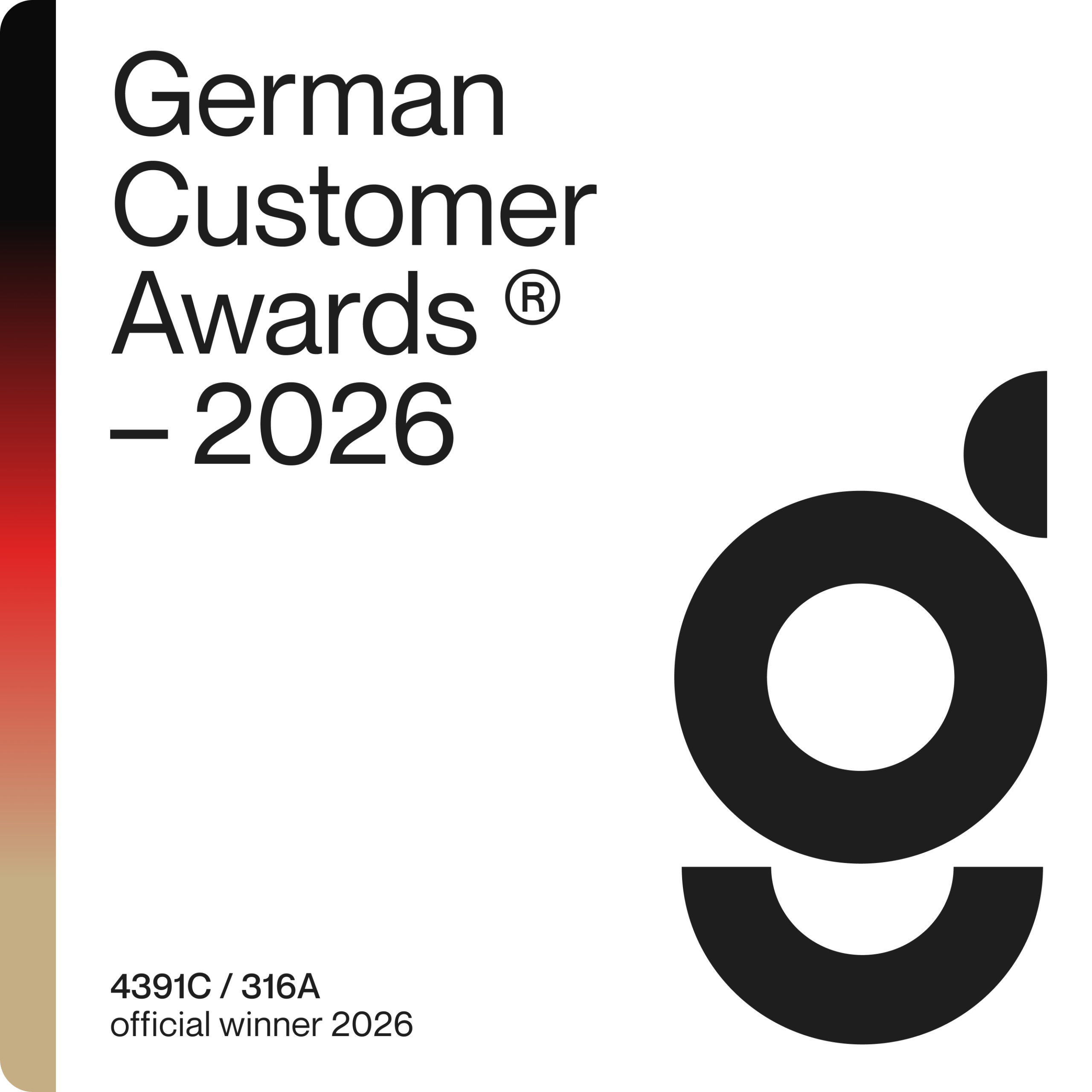 VeriCert Solution gewinnt German Customer Award® 2026